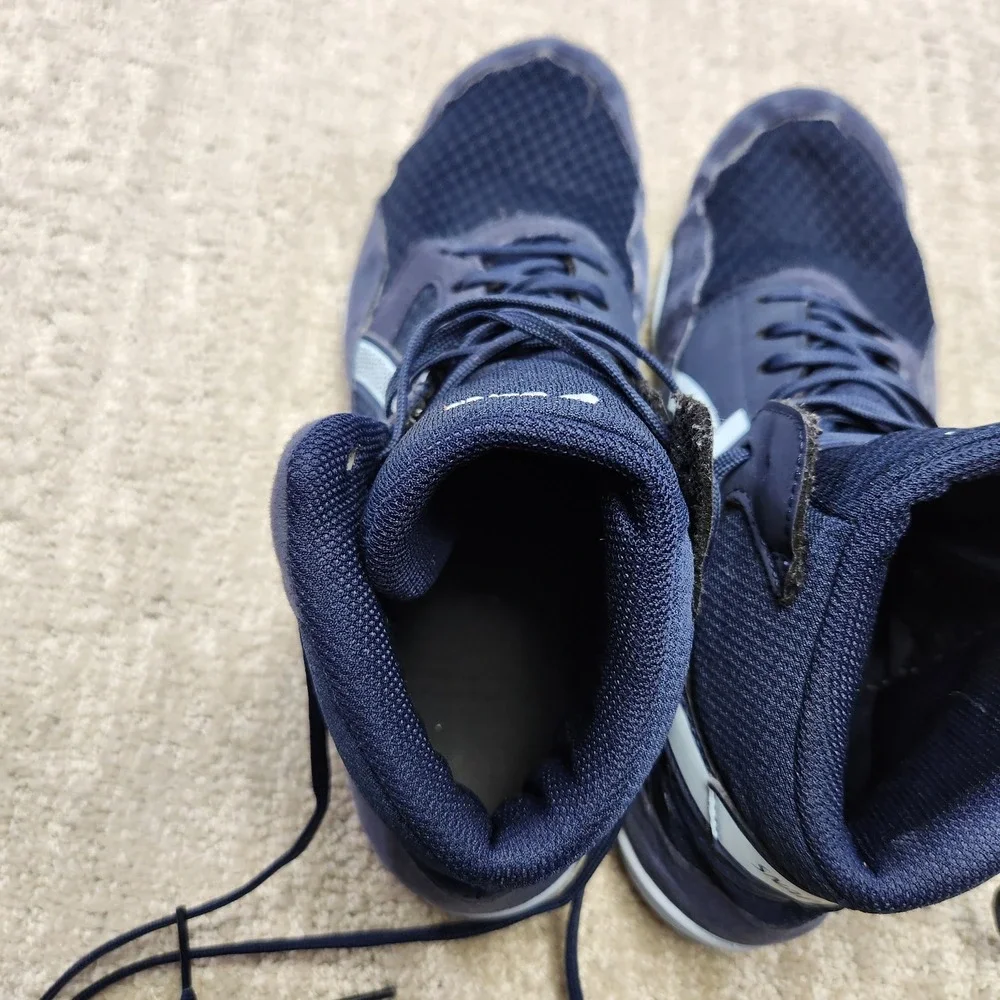 Asics Snapdown 2 Wrestling Shoes Mens 10.5 Navy Blue High Top 1081A058‎